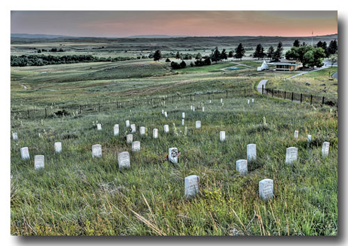 Custer battlefield map